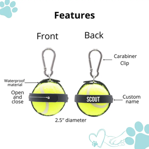 Özel Logo interaktif Pet tenis oyuncaklar tenis topları ile PVC tutucu klip basit stil kauçuk atma Pet çiğnemek oyuncaklar köpekler için - Product Image 6