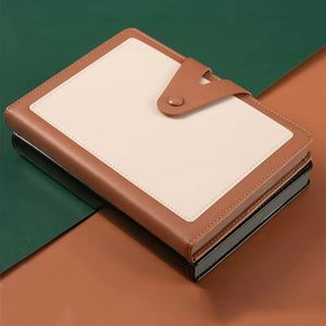 Wholesale A5 PU Leather Cover Organizer/Planner Notebook Customizable Hardcover Business <b>Journal</b> Diary Thread Sewing Office - Product Image 2