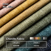 Tissu d'ameublement Msr Milan Chenille 290 g/m² – Grammage lourd, épais, mat, solide et robuste
