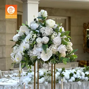 Sunwedding New Large Size Rose Ball Wedding Table Artificial Flower Ball Decorative Wedding Ball