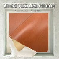 Cuir synthétique gaufré pour boîte de rangement de siège de voiture, matériau PU résistant aux taches, sac en tissu tricoté auto-adhésif, rembourrage, emballage cadeau