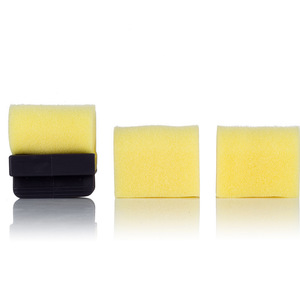 Playboy <b>Sponge</b> Hairbrush S930 <b>Yellow</b> Rectangle High Density Soft Salon Use - Product Image 1