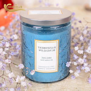 Nến Sang Trọng Được Cá Nhân Hóa Nhãn Hiệu Riêng Nến Thơm Bằng Thủy Tinh Màu Đen - Product Image 4