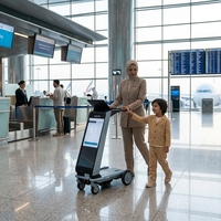 Système de gestion de contenu (CMS) basé sur le cloud, compatible IoT, pour la gestion de flotte de chariots d'aéroport, suivi en temps réel, tableau de bord numérique avec géofencing et analyse prédictive