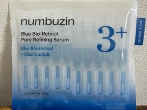 Sérum Coréen Numbuzin No 3 Blue Bio Retinol Raffinant les Pores 13ml 13mlx10EA Sachets Individuels – Contrôle du Sébum pour Peaux Grasses à Tendance Acnéique - Product Image 6