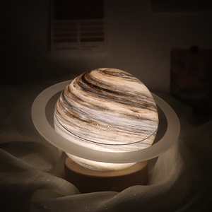 Lampe intelligente 3D à LED avec Base, interrupteur tactile, veilleuse en verre, Style populaire, veilleuse pour enfants - Product Image 3