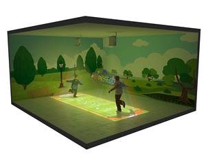Écran de jeu interactif tout-en-un immersif en 3D de style moderne avec projection de sol métallique pour enfants - Product Image 2