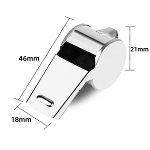 Sifflet de Sport en Acier Inoxydable Durable avec Logo Personnalisé, Son Fort et Clair et Cordon pour Entraîneurs, Arbitres et Sauveteurs - Product Image 3