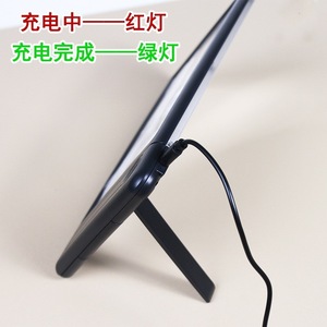 Lupa de escritorio con soporte, aumento de 4x, pantalla cuadrada panorámica para lectura y visualización de videos, 43 luces LED, 3 niveles de brillo - Product Image 5