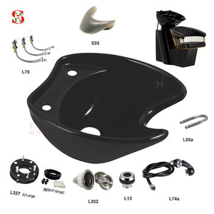 Pièces de fauteuil de lavage de cheveux : Bac en céramique pour lavage de cheveux, Évier de coiffure - Product Image 1