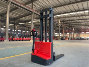 Apilador eléctrico Walkie de 1,<span class=keywords><strong>5</strong></span> T, apilador eléctrico con altura de elevación de 3M, carretilla elevadora apiladora eléctrica de almacén - Product Image 3