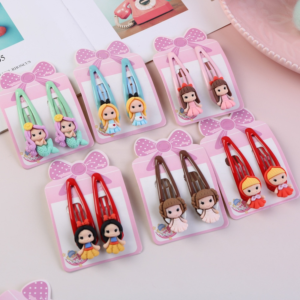 Детские заколки для волос в Корейском стиле, принцесса, заколка-невидимка, мультяшная заколка для волос