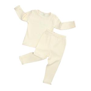 Infant Baby Boys Girls Casual Ribbed Cotton Pullover <b>Top</b> Pant Pajamas Set Toddler Unisex Clothes Outfits - Product Image 3