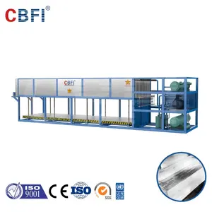 CBFI Directly Evaporated Ice Block Machine Cooling System Making