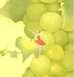 Rose blanche de raisin