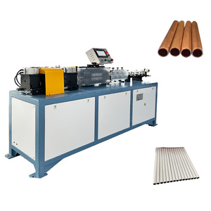 Fabricación de <span class=keywords><strong>1</strong></span>/<span class=keywords><strong>2</strong></span> ''Intercambiador de calor Bobina CNC Tubo de aluminio de cobre Enderezado y corte menos limpio de chips por máquina de longitud - Product Image 1