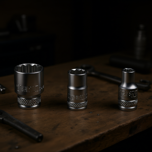 Fervi Polygonal <b>Socket</b> Wrench Normal Series 12mm 10mm <b>8mm</b> Chrome Vanadium Steel - Product Image 3