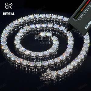 Cadeau de bonne qualité Collier en or massif 10 carats Bracelet à maillons en diamants 14 carats Chaîne de tennis - Product Image 1