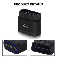 Escáner OBD para Auto Vgate ICar Pro 2S ELM327 Bluetooth 5.2 V2.3, Herramienta de Diagnóstico Automotriz EV Actualizada, BimmerCode para IOS, Android y PC