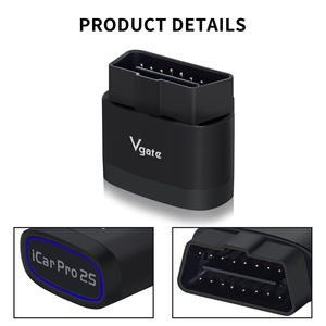 Vgate iCar Pro 2S ELM327 Bluetooth 5.2 V2.3 Scanner OBD pour voiture, outil de <span class=keywords><strong>diagnostic</strong></span> automobile EV amélioré, BimmerCode pour IOS Android PC - Product Image 3