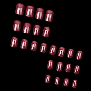 <span class=keywords><strong>Faux</strong></span> ongles à presser en gros, couleur unie, courts, couvrance totale, en résine, imperméables, amovibles, pour fournitures de manucure DIY, pas cher - Product Image 4