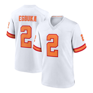 Maillot de football américain brodé de haute qualité à prix de gros Tampa Bay 2 Emeka Egbuka 50e saison, maillot de match cousu - Product Image 2
