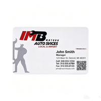 Carte de visite personnalisée en PVC transparent avec impression sérigraphique et lamination de film pour cartes nominatives personnalisées avec code QR