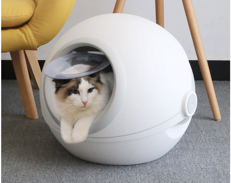 2021 новый милый Контейнер для кошачьего туалета, закрытый Большой туалет для кошек, рассеивающий запах, контейнер для кошачьего туалета против брызг