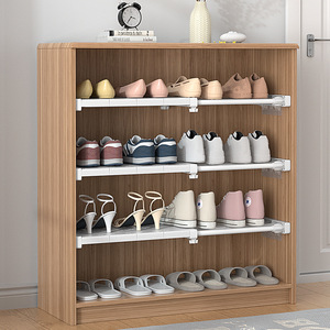 Diviseur d'armoire extensible sans perçage, organisateur de rangement pour placard, chambre, cuisine, étagère, cloison en acier au carbone - Product Image 3