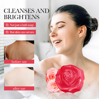 Savon à la crème de rose biologique pour le nettoyage du corps, l'exfoliation, le blanchiment, l'éclaircissement de la peau, savon artisanal à l'huile essentielle, 100g, Guangdong