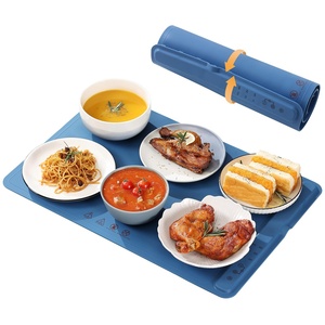 Tapis chauffant électrique rectangulaire portable et pliable <span class=keywords><strong>en</strong></span> silicone pour la cuisson, les fêtes, les voyages et la <span class=keywords><strong>cuisine</strong></span> - Product Image 1