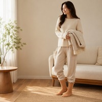 Chaussettes en peluche personnalisées, chaussettes douces et moelleuses avec un ajustement élastique, motif mignon pour la maison et les voyages