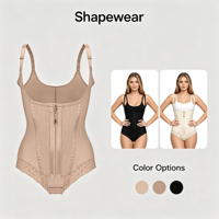 Faja Moldeadora Bodysuit al por Mayor con Control de Abdomen y Levantamiento de Glúteos, con Cierre de Cremallera y Ganchos, Fabricante con Logotipo Personalizado, Venta al por Mayor Directa de Fábrica