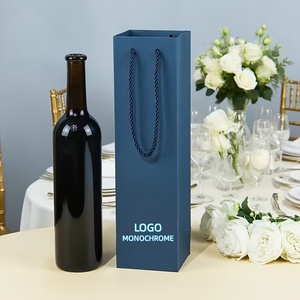 Bolsas de Vino de Papel Kraft con Cordón, Personalizadas con Logotipo, Gruesas, <span class=keywords><strong>para</strong></span> Regalos Navideños, Recuerdos de Fiesta, en Oferta - Product Image 5