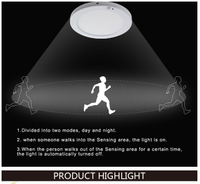 PIR Lampu Sensor Gerakan Dalam Ruangan, Lampu Langit-langit Kamar Mandi Dapat Disesuaikan, Lampu Langit-langit Lorong Sangat Terang dari Worbest