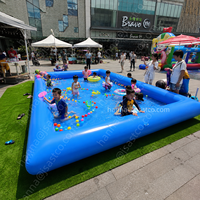 Piscine gonflable en PVC durable, installation et vidange faciles, idéale pour les fêtes d'été dans le jardin et les loisirs en famille
