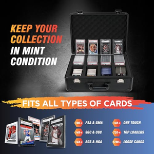 Valise à roulettes personnalisée pour cartes gradées, étui à 5 rangées avec roulettes - Product Image 5