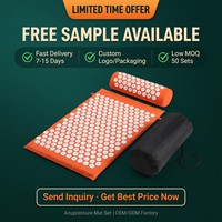 Tapis d'acupression pour soulager les douleurs du dos et du cou, relaxation musculaire, yoga, thérapie par acupuncture, avec sac de transport, outil de bien-être à domicile