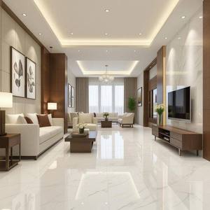 Piastrelle in Porcellana Effetto Marmo Bianco Lucido 60x120 600 X 1200 Mm Importate dalla Cina - Product Image 5