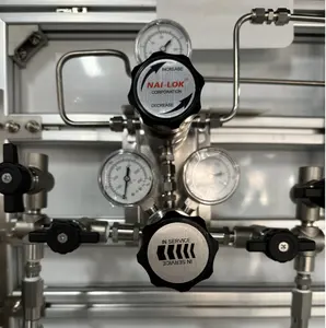 可调高纯气体压力调节器实验室气体管道双级半自动转换系统
