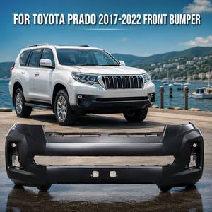 Cubierta de Parachoques Delantero Sin Pintar, Carcasa Negra Preparada para Pintar, Compatible con <span class=keywords><strong>Toyota</strong></span> <span class=keywords><strong>Land</strong></span> <span class=keywords><strong>Cruiser</strong></span> <span class=keywords><strong>Prado</strong></span> J150 2017 a <span class=keywords><strong>2022</strong></span>, Piezas de Repuesto de Carrocería de PP - Product Image 1