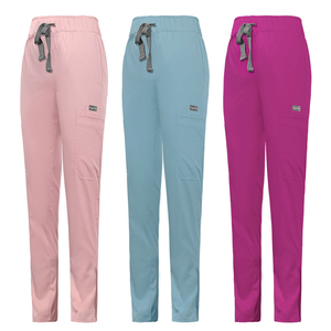 Pantalon de gommage pour femmes Pantalon de gommage Style droit Contreventement auxiliaire Vente en gros Médical Infirmière Pantalon de gommage Homme Femme Designs à la mode - Product Image 2