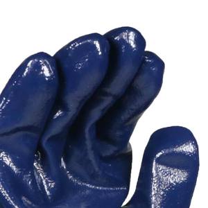 Guantes de Seguridad Industriales Recubiertos de Nitrilo Azul de Alta Resistencia, Certificación CE, Resistentes a Productos Químicos y Aceite, para Refinería Petroquímica - Product Image 4