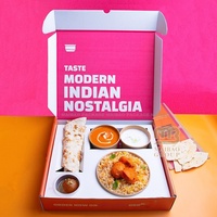 Boîte à Biryani Personnalisable de Luxe en Papier Kraft Jetable – Contenants Écologiques pour Repas Chinois et Riz – Boîte Pliante pour Commandes de Nasi