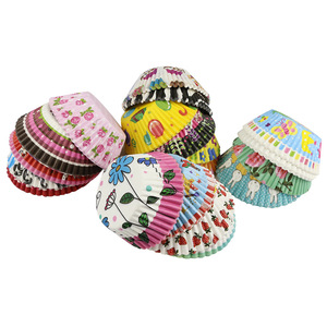 Muffin Cupcake Liners 100pcs Paper Silicone Oil Base Oven Safe Disposable Cake Tools - Product Image 1