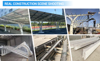 Système de montage solaire OEM d'usine, design moderne, en acier étanche, pour carport solaire