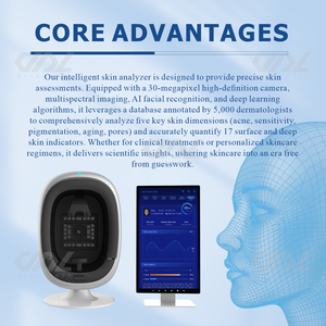 Nouvel analyseur de peau facial à 7 faces avec lumière UV, scanner 3D avec connexion USB pour une utilisation domestique en Asie, système Android IA - Product Image 4