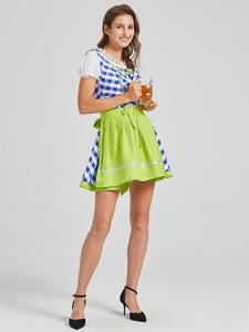 Carnaval Oktoberfest Costume Robe Femmes Allemagne Bière Maid Tavern <span class=keywords><strong>Serveuse</strong></span> Outfit Cosplay Halloween Fantaisie Fête - Product Image 6