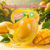 Fruitvormige dubbelgelaagse gevulde gummy snoepjes met sappige vulling, zachte gummy snoepjes, op maat gemaakte private label gummy snoepjes