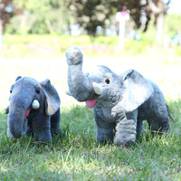 Peluche d'éléphant simulée, adorable poupée éléphant, coussin de sommeil grande taille, poupée en tissu, cadeau d'anniversaire pour la Journée des enfants, vente en gros
